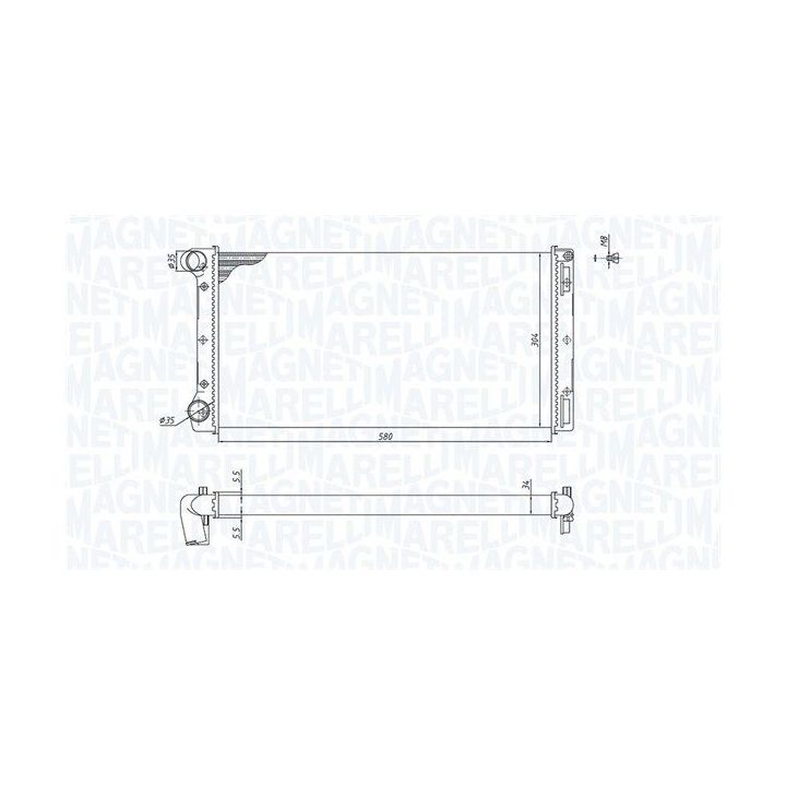Radiatorius, variklio aušinimas MAGNETI MARELLI 350213168000