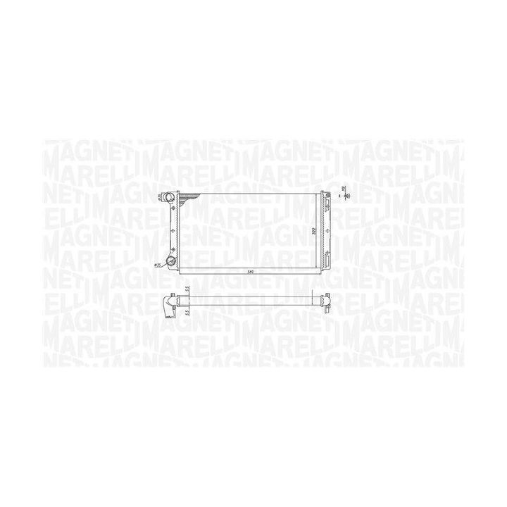 Radiatorius, variklio aušinimas MAGNETI MARELLI 350213168000