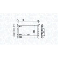 Radiatorius, variklio aušinimas MAGNETI MARELLI 350213171100