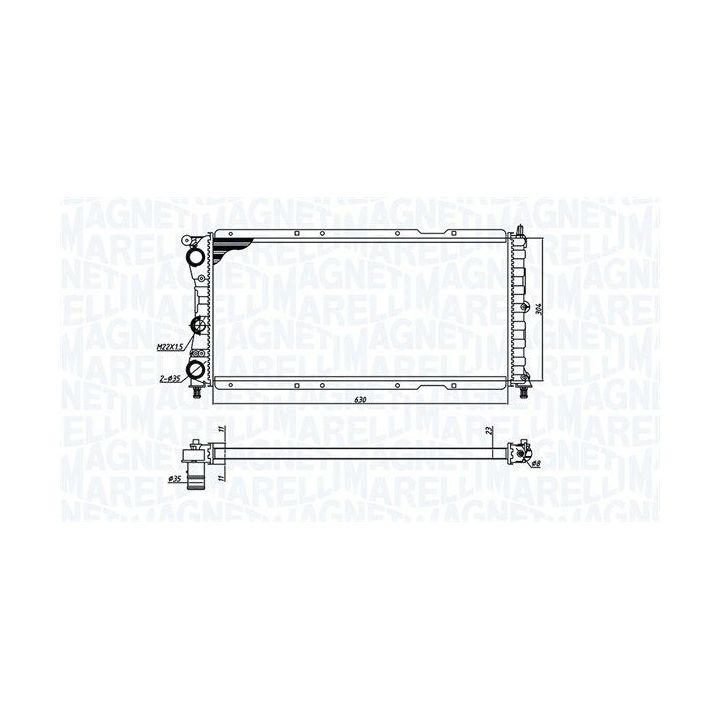 Radiatorius, variklio aušinimas MAGNETI MARELLI 350213171400