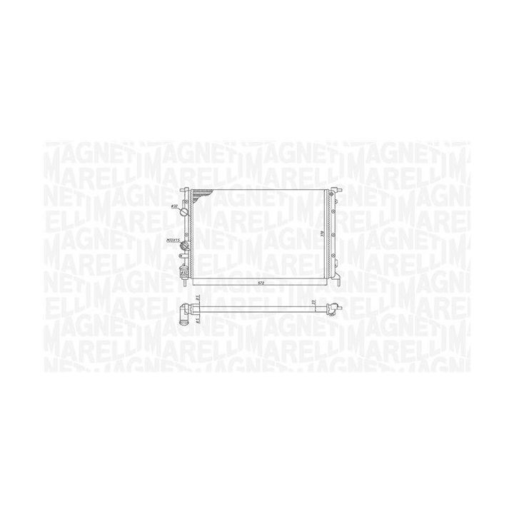 Radiatorius, variklio aušinimas MAGNETI MARELLI 350213171700