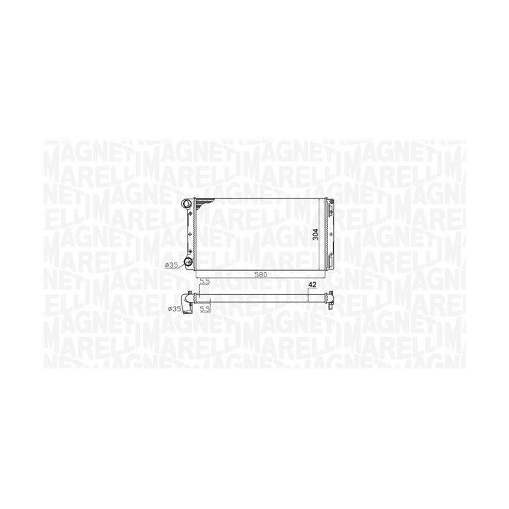 Radiatorius, variklio aušinimas MAGNETI MARELLI 350213172000