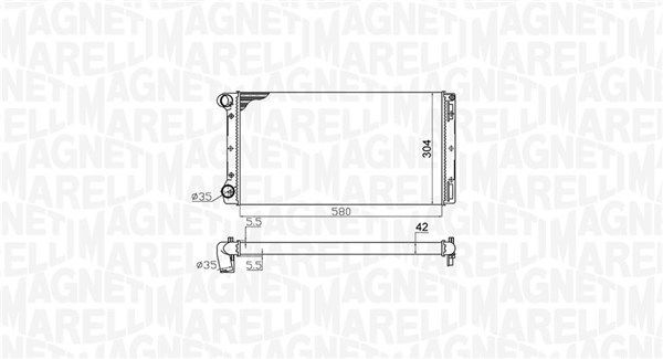 Radiatorius, variklio aušinimas MAGNETI MARELLI 350213172000
