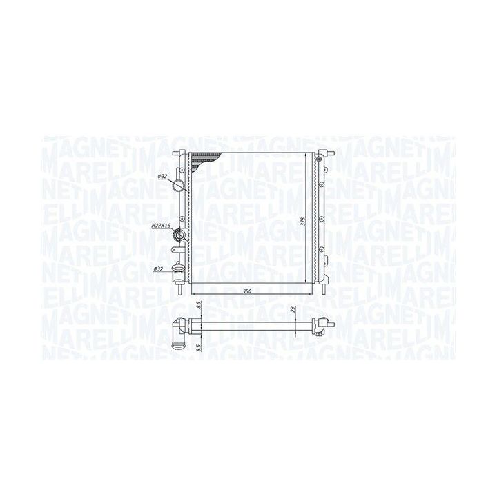 Radiatorius, variklio aušinimas MAGNETI MARELLI 350213172100