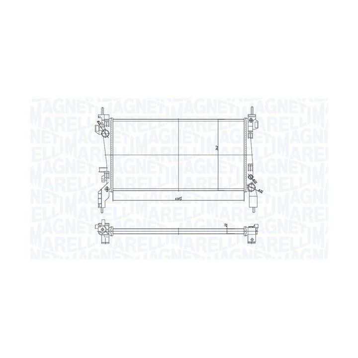 Radiatorius, variklio aušinimas MAGNETI MARELLI 350213172600