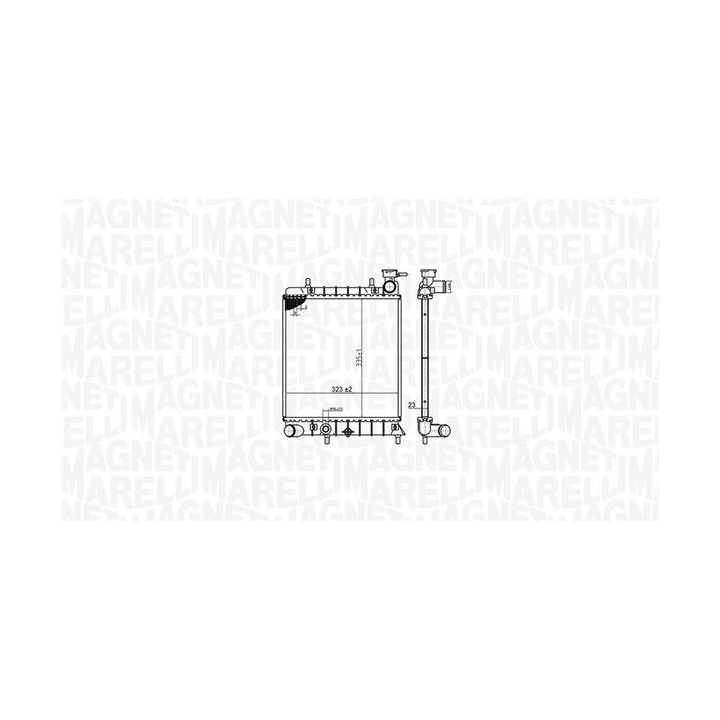 Radiatorius, variklio aušinimas MAGNETI MARELLI 350213174800
