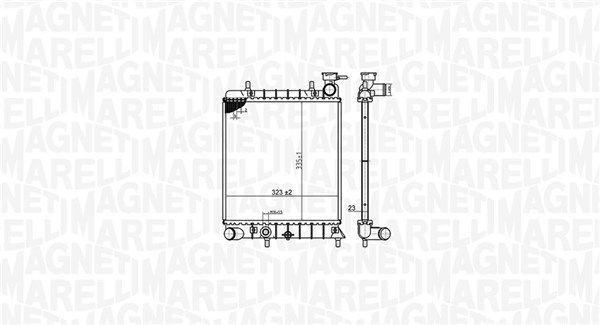 Radiatorius, variklio aušinimas MAGNETI MARELLI 350213174800