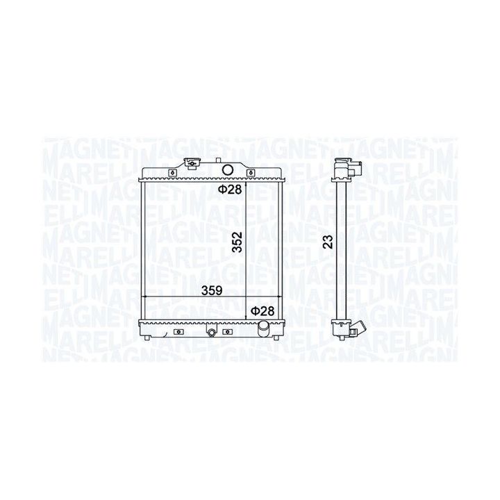 Radiatorius, variklio aušinimas MAGNETI MARELLI 350213175100