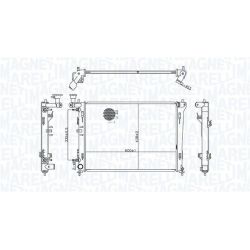 Radiatorius, variklio aušinimas MAGNETI MARELLI 350213176600
