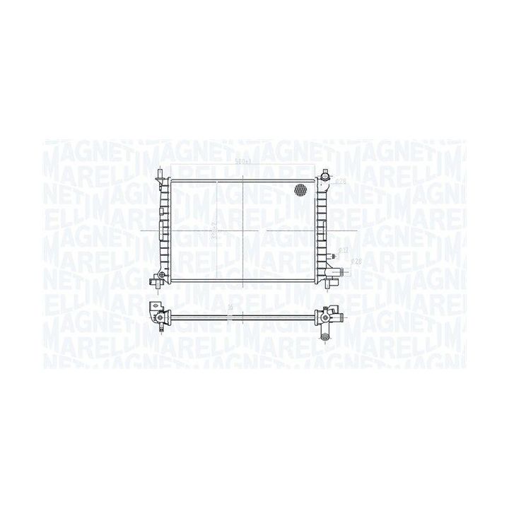Radiatorius, variklio aušinimas MAGNETI MARELLI 350213176900