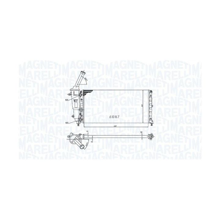 Radiatorius, variklio aušinimas MAGNETI MARELLI 350213177000