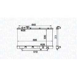Radiatorius, variklio aušinimas MAGNETI MARELLI 350213177200