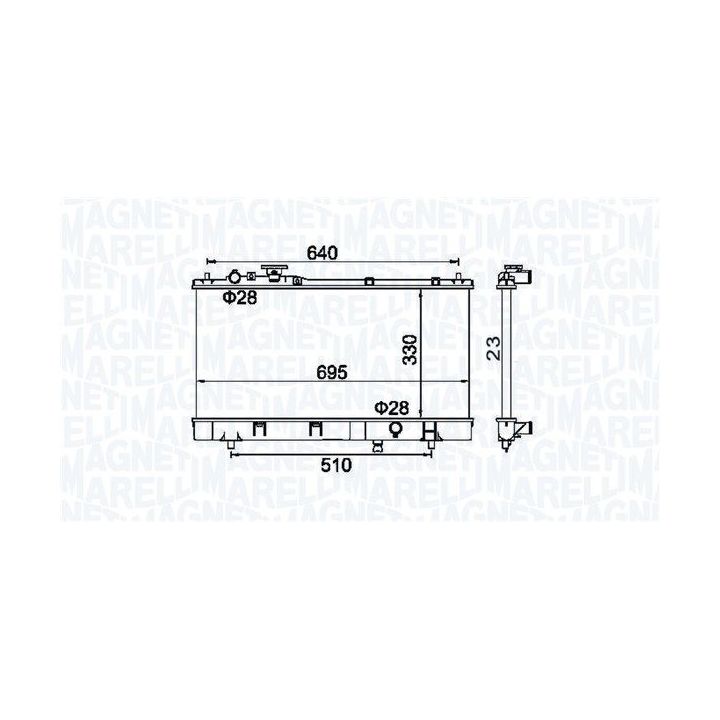 Radiatorius, variklio aušinimas MAGNETI MARELLI 350213177200