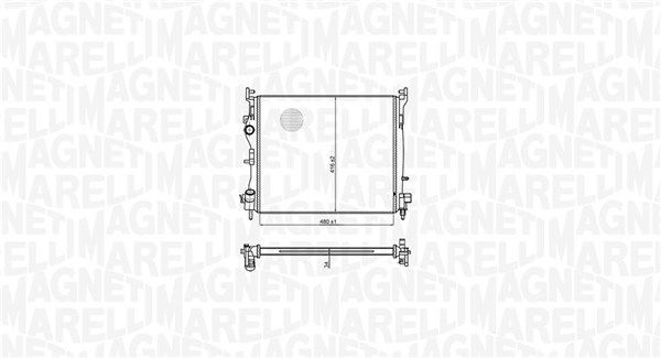 Radiatorius, variklio aušinimas MAGNETI MARELLI 350213179300