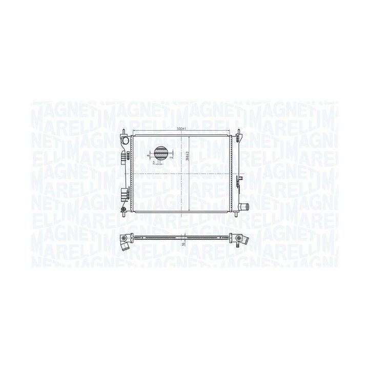 Radiatorius, variklio aušinimas MAGNETI MARELLI 350213179500