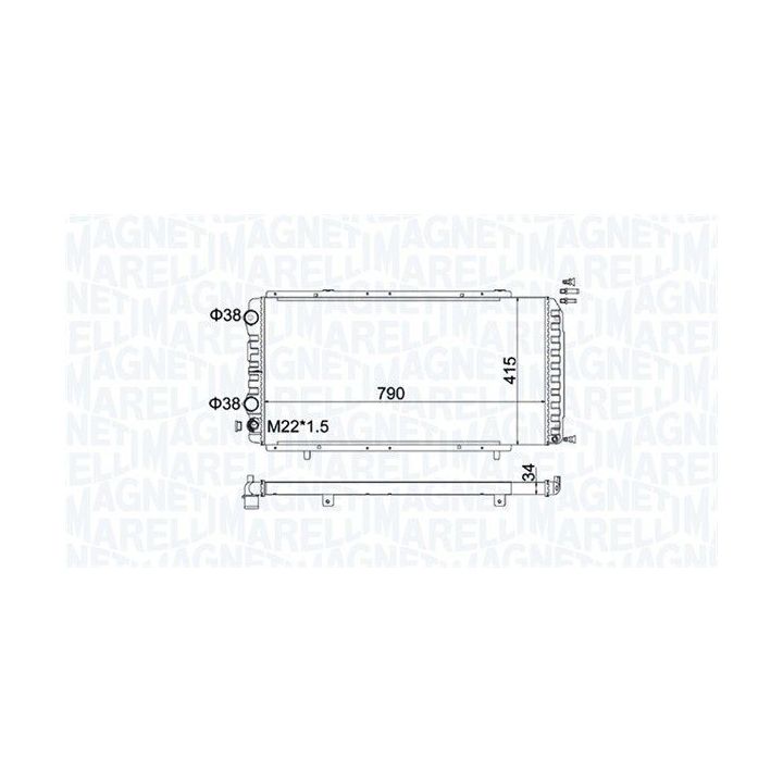 Radiatorius, variklio aušinimas MAGNETI MARELLI 350213180900