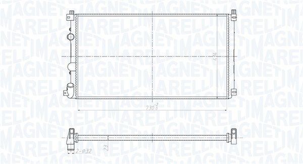 Radiatorius, variklio aušinimas MAGNETI MARELLI 350213181500
