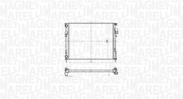Radiatorius, variklio aušinimas MAGNETI MARELLI 350213181600