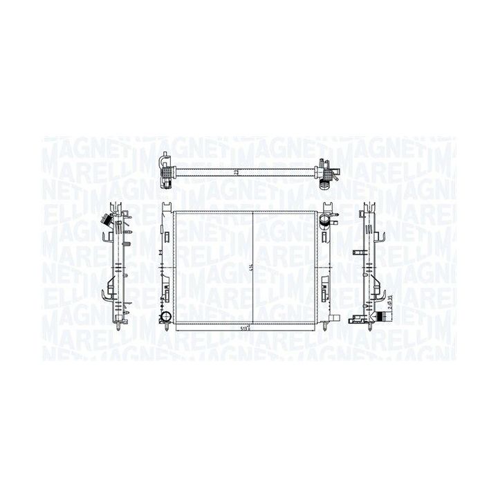 Radiatorius, variklio aušinimas MAGNETI MARELLI 350213182100