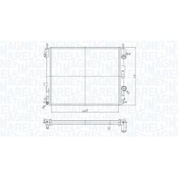Radiatorius, variklio aušinimas MAGNETI MARELLI 350213182200