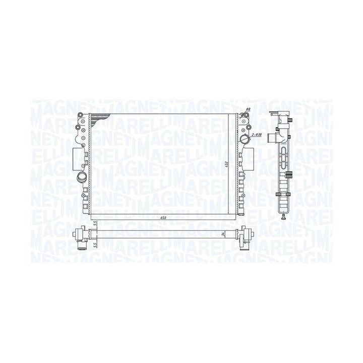 Radiatorius, variklio aušinimas MAGNETI MARELLI 350213183800