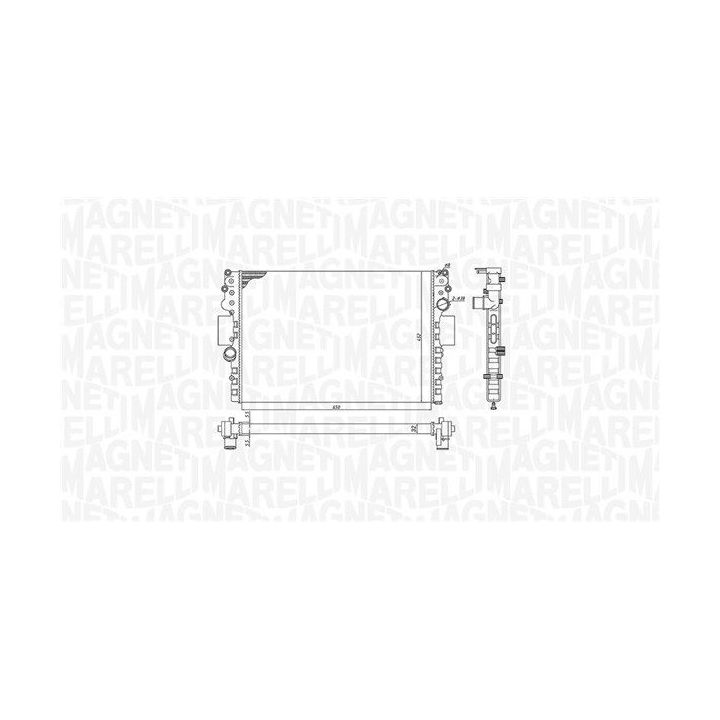 Radiatorius, variklio aušinimas MAGNETI MARELLI 350213183800