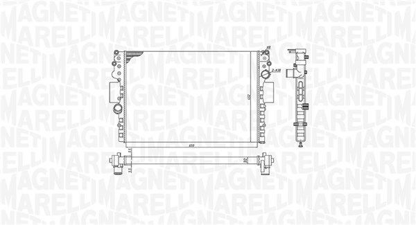 Radiatorius, variklio aušinimas MAGNETI MARELLI 350213183800
