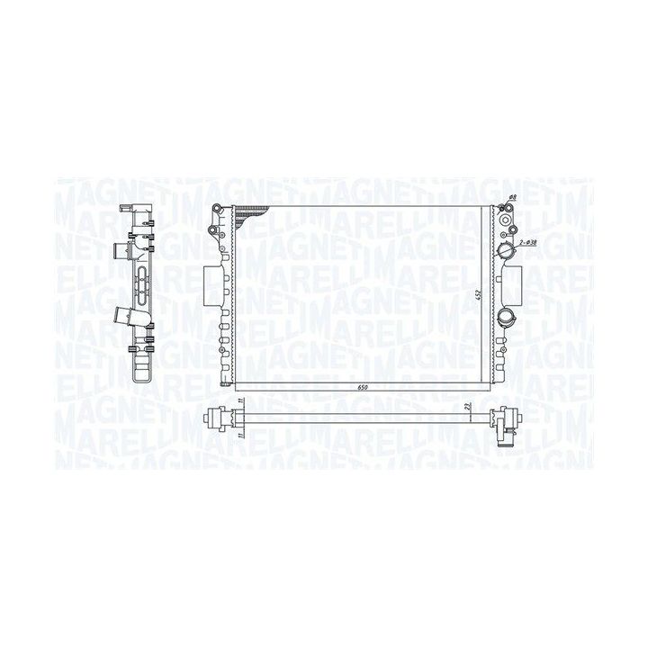 Radiatorius, variklio aušinimas MAGNETI MARELLI 350213184100
