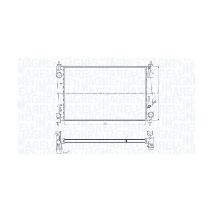 Radiatorius, variklio aušinimas MAGNETI MARELLI 350213184300