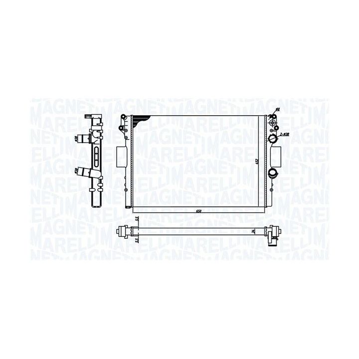 Radiatorius, variklio aušinimas MAGNETI MARELLI 350213184400