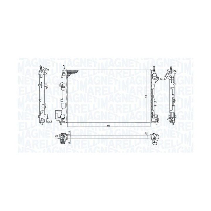 Radiatorius, variklio aušinimas MAGNETI MARELLI 350213185700