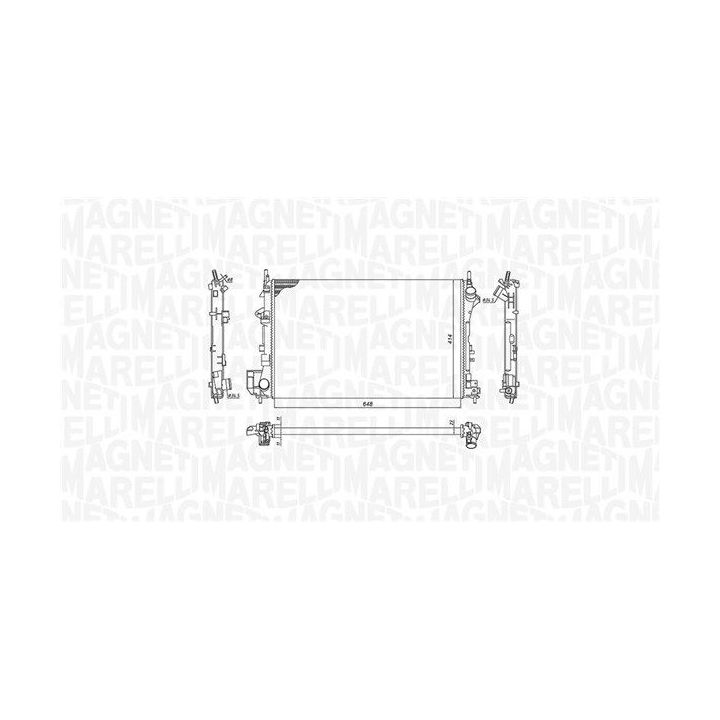 Radiatorius, variklio aušinimas MAGNETI MARELLI 350213185700