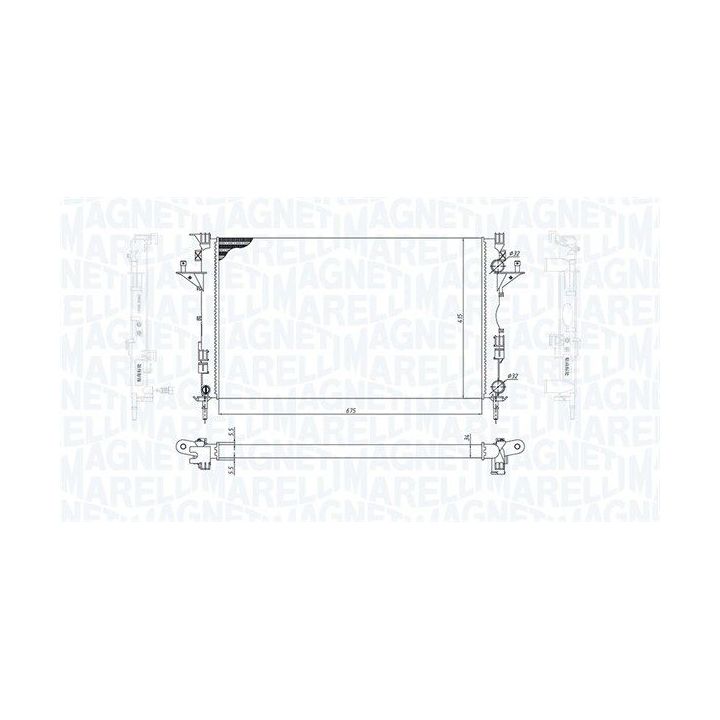 Radiatorius, variklio aušinimas MAGNETI MARELLI 350213185800