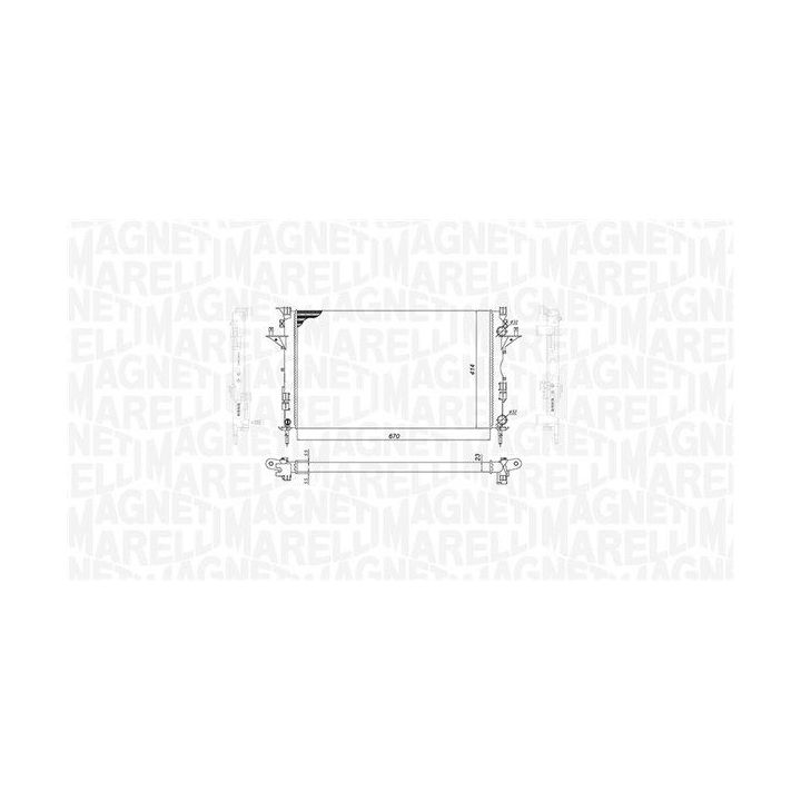 Radiatorius, variklio aušinimas MAGNETI MARELLI 350213185800