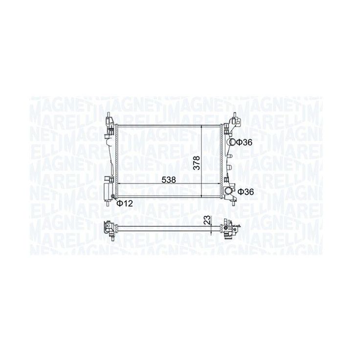 Radiatorius, variklio aušinimas MAGNETI MARELLI 350213186700
