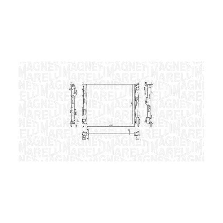 Radiatorius, variklio aušinimas MAGNETI MARELLI 350213186800
