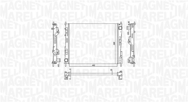 Radiatorius, variklio aušinimas MAGNETI MARELLI 350213186800