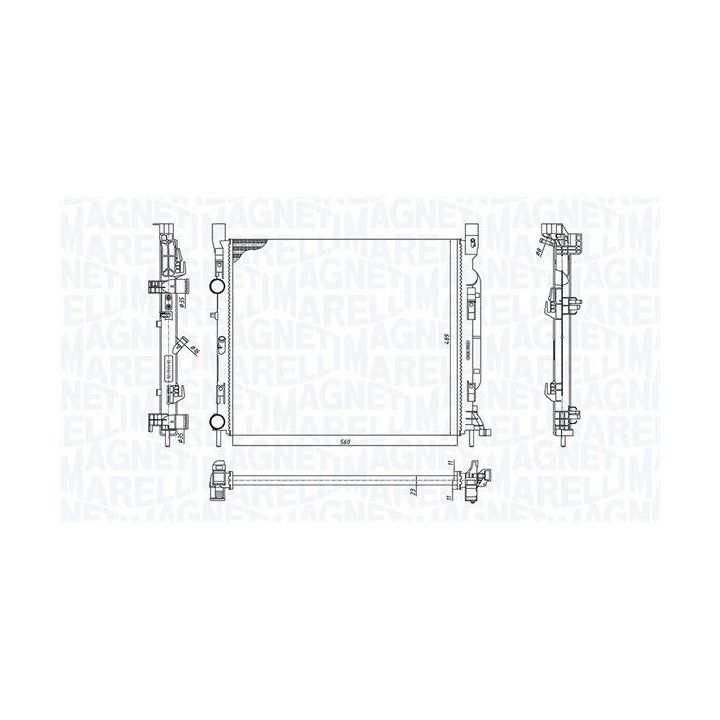 Radiatorius, variklio aušinimas MAGNETI MARELLI 350213186900