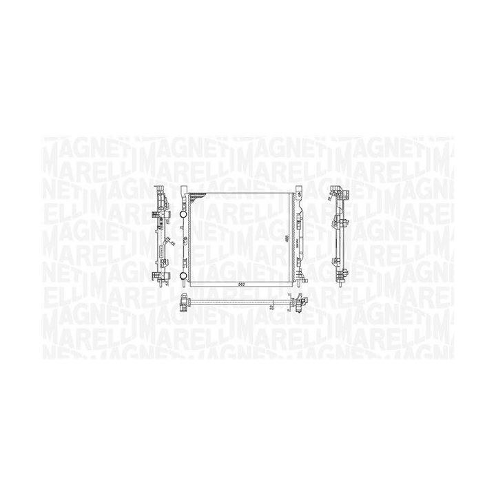 Radiatorius, variklio aušinimas MAGNETI MARELLI 350213186900