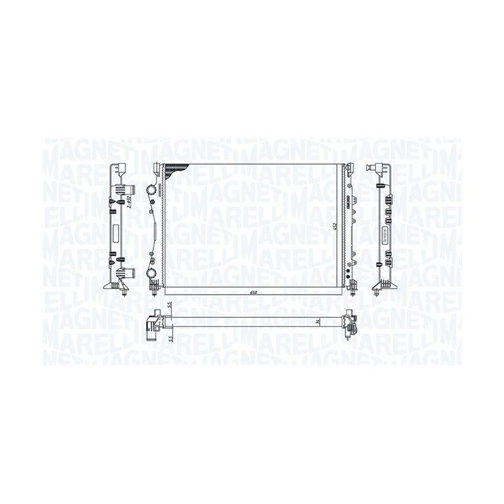 Radiatorius, variklio aušinimas MAGNETI MARELLI 350213188600