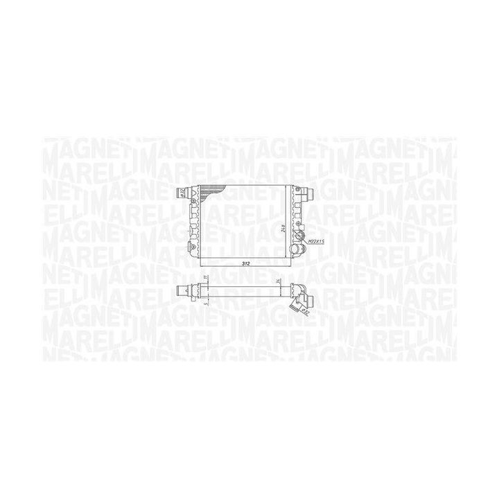 Radiatorius, variklio aušinimas MAGNETI MARELLI 350213188900
