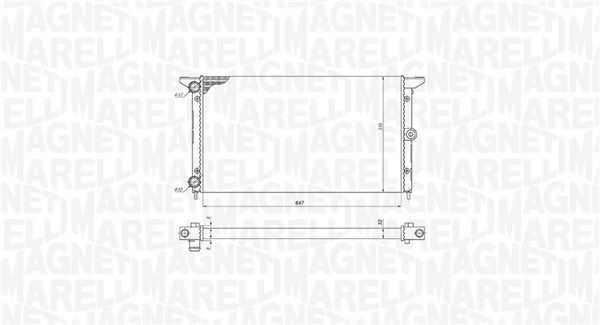 Radiatorius, variklio aušinimas MAGNETI MARELLI 350213190100