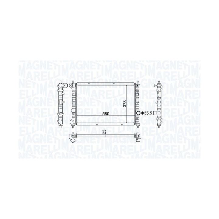 Radiatorius, variklio aušinimas MAGNETI MARELLI 350213192100