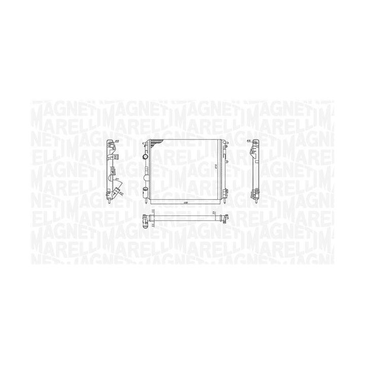 Radiatorius, variklio aušinimas MAGNETI MARELLI 350213192600