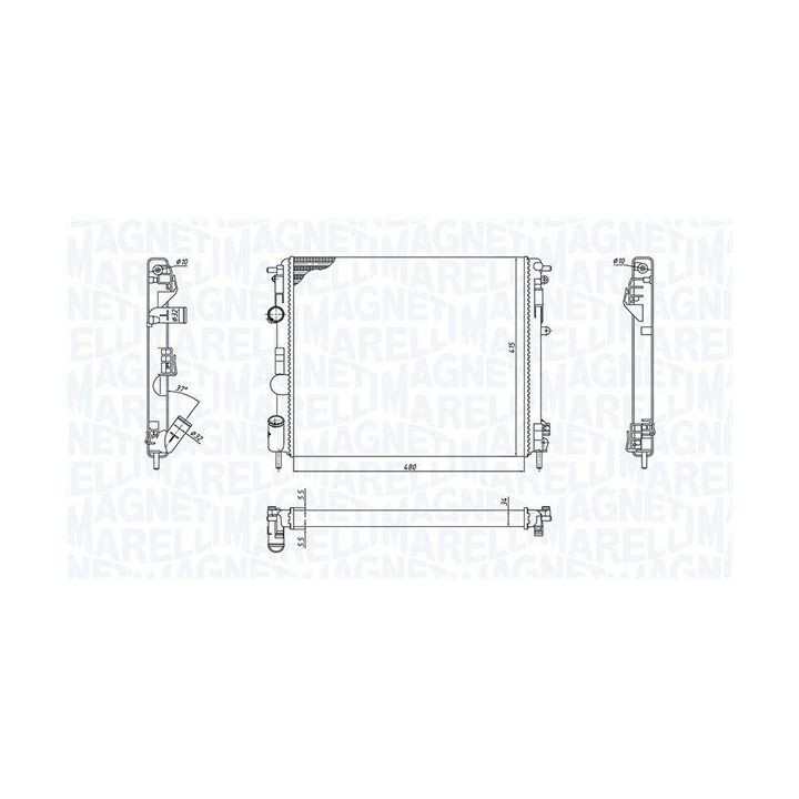 Radiatorius, variklio aušinimas MAGNETI MARELLI 350213192600