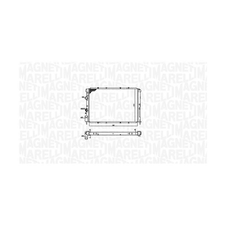 Radiatorius, variklio aušinimas MAGNETI MARELLI 350213193600