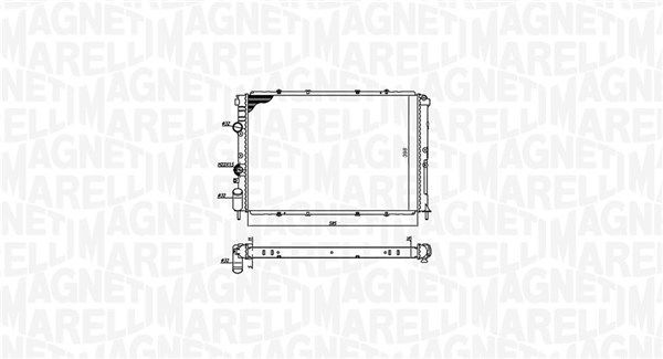 Radiatorius, variklio aušinimas MAGNETI MARELLI 350213193600