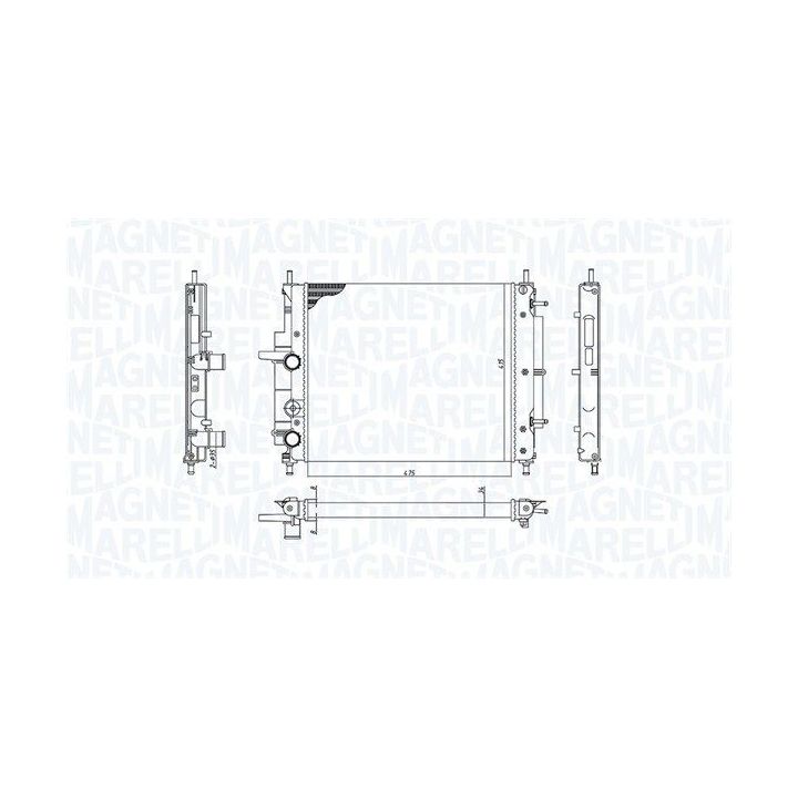 Radiatorius, variklio aušinimas MAGNETI MARELLI 350213194300