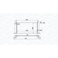 Radiatorius, variklio aušinimas MAGNETI MARELLI 350213194500