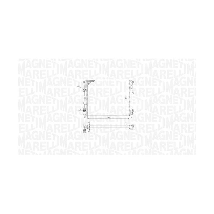 Radiatorius, variklio aušinimas MAGNETI MARELLI 350213195200
